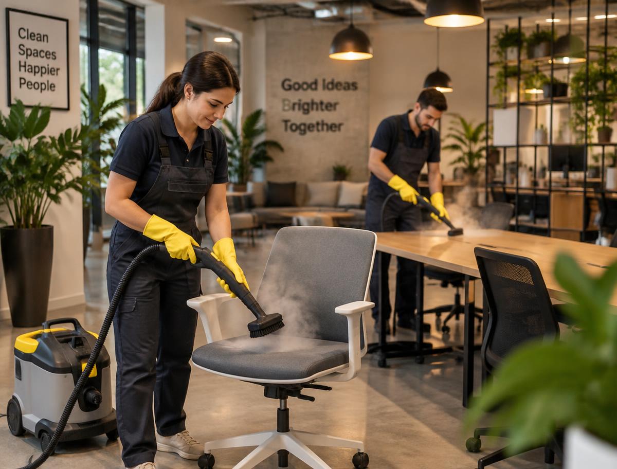 Co-working Floors cleaning